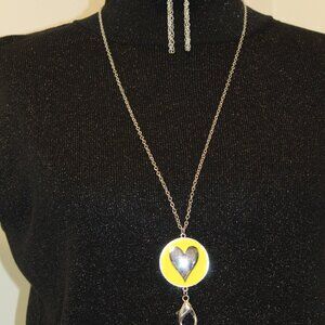 Paparazzi Yellow Heart Shaped Lanyard